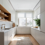Modern kitchen with new counter tops.